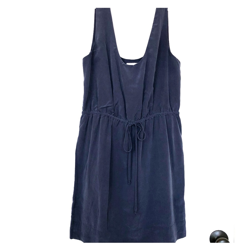 Joie Silk blue drawstring dress, size medium💙